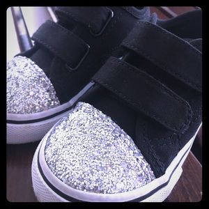 Vans Black Glitter Shoes